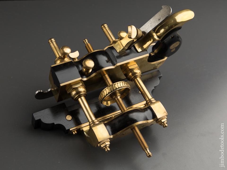 Phenomenal! Brass & Ebony Plow Plane by JIM LEAMY - 89330U