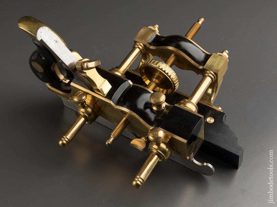Phenomenal! Brass & Ebony Plow Plane by JIM LEAMY - 89330U