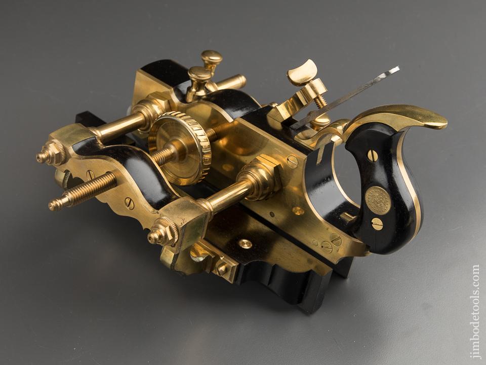 Phenomenal! Brass & Ebony Plow Plane by JIM LEAMY - 89330U