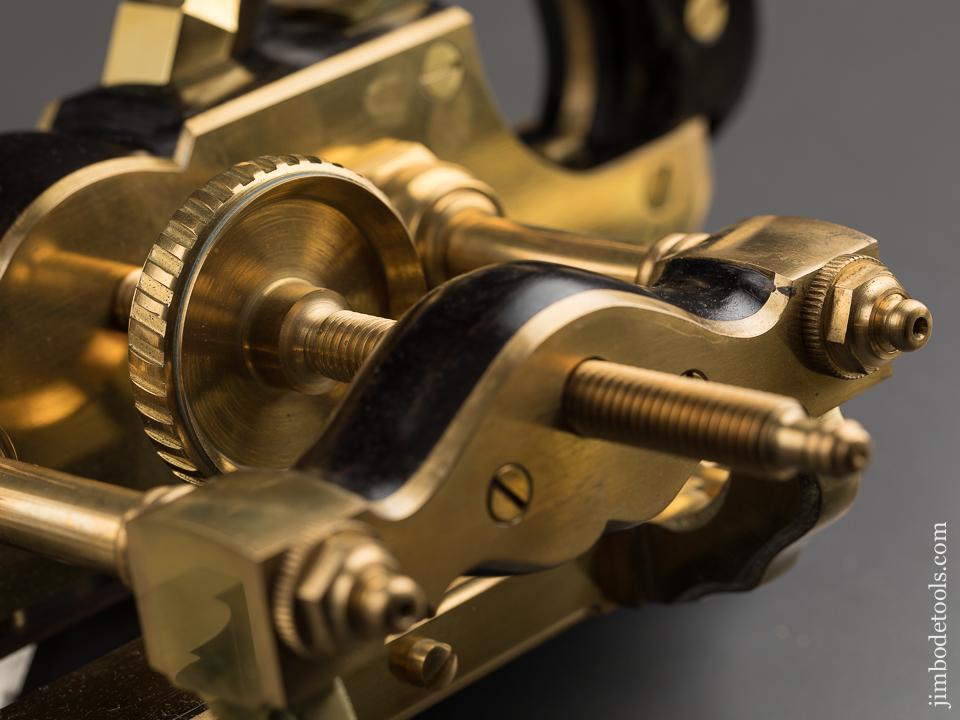 Phenomenal! Brass & Ebony Plow Plane by JIM LEAMY - 89330U