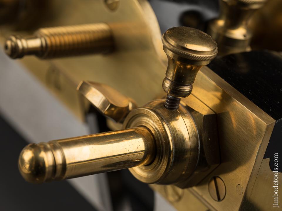 Phenomenal! Brass & Ebony Plow Plane by JIM LEAMY - 89330U