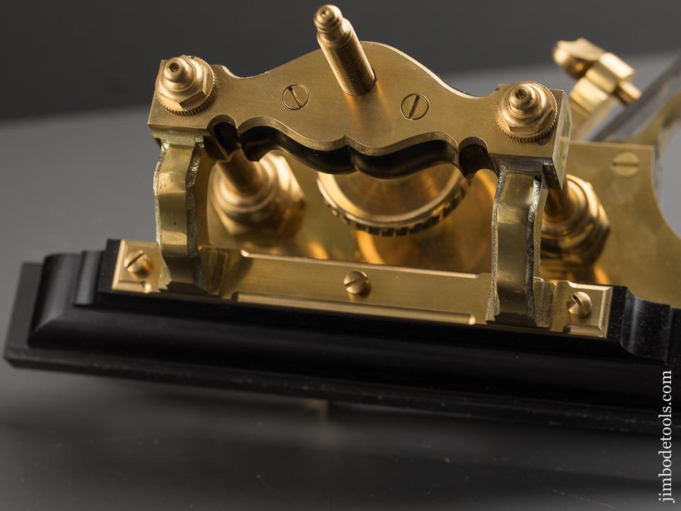 Phenomenal! Brass & Ebony Plow Plane by JIM LEAMY - 89330U