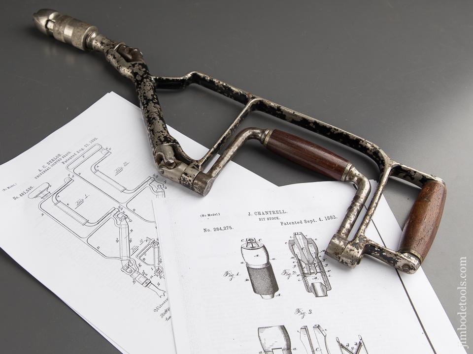 Rare! DERLON Patent August 23, 1892 Jointed Brace with CHANTRELL Patent September 4, 1883 Chuck - 89335
