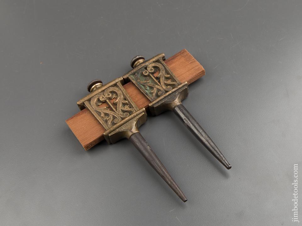 Gorgeous Seven inch Brass & Steel Trammel Points - 89346