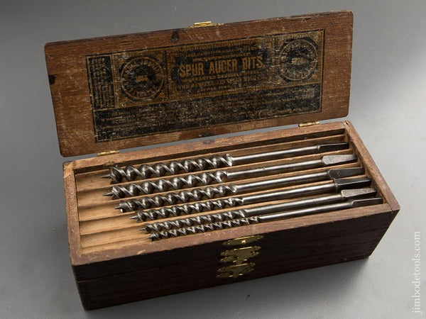 Complete Set of 13 RUSSELL JENNINGS Auger Bits in Original 3 Tiered Box - 89347