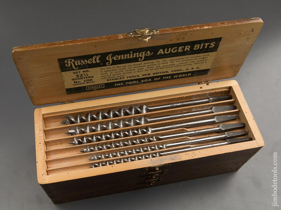 Complete Set of 13 RUSSELL JENNINGS Auger Bits in Original 3 Tiered Box - 89360