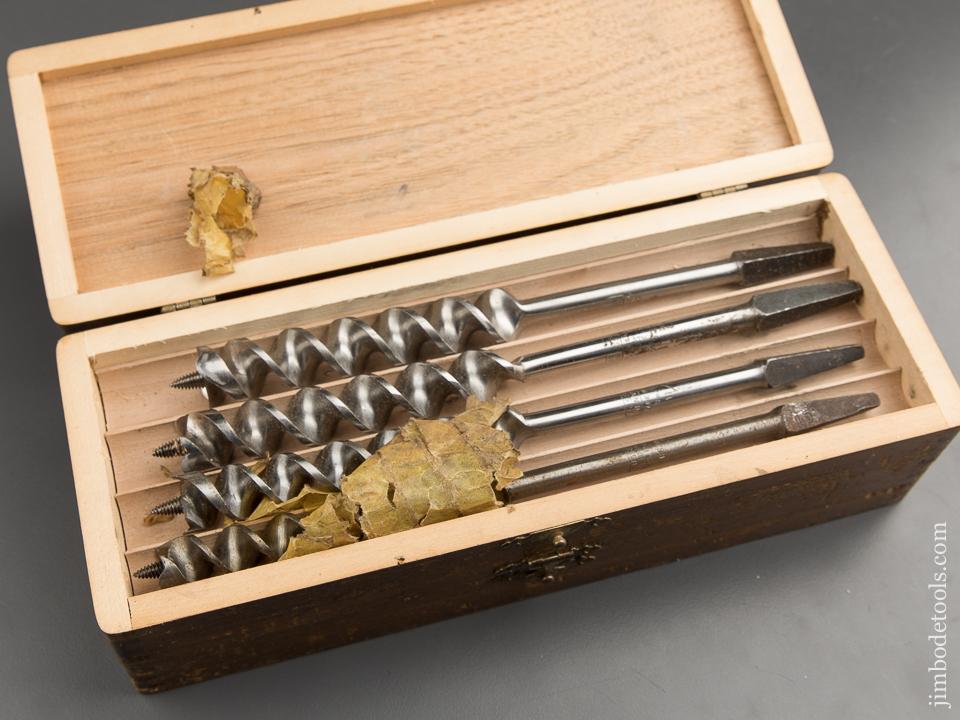 Complete Set of 13 RUSSELL JENNINGS Auger Bits in Original 3 Tiered Box - 89360