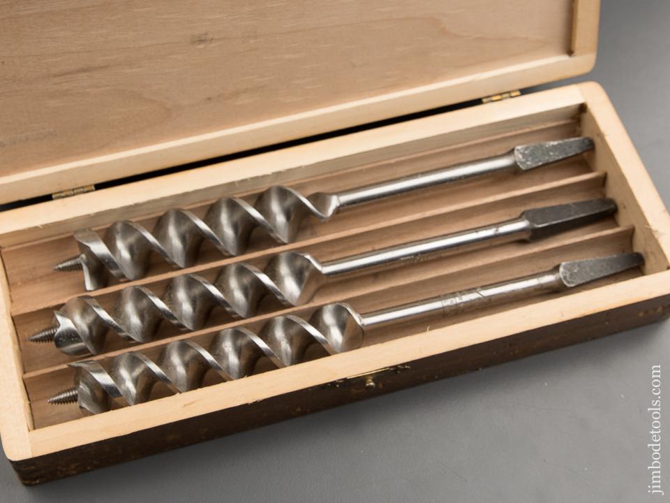 Complete Set of 13 RUSSELL JENNINGS Auger Bits in Original 3 Tiered Box - 89360