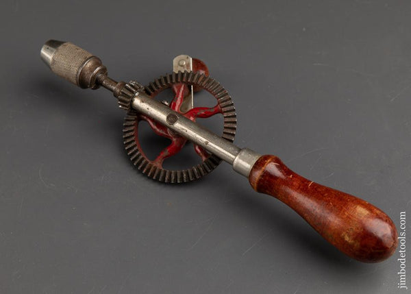 MILLERS FALLS No. 4 Egg Beater Hand Drill AND New MILLERS FALLS Golf Shirt XL - 89369