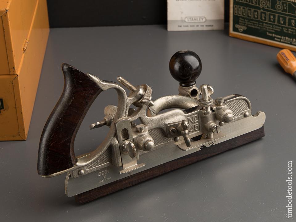 Spectacular! STANLEY No. 45 Combination Plane MINT! And 100% COMPLETE in Original Box - 89371