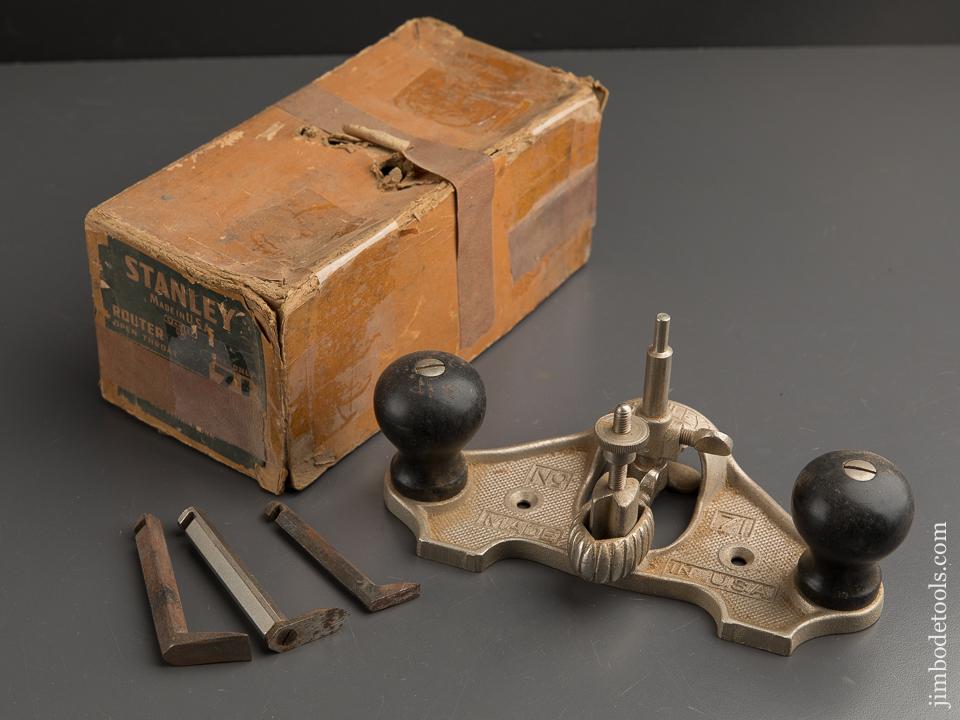 STANLEY No. 71 Router Plane 100% COMPLETE in Original Box - 89383