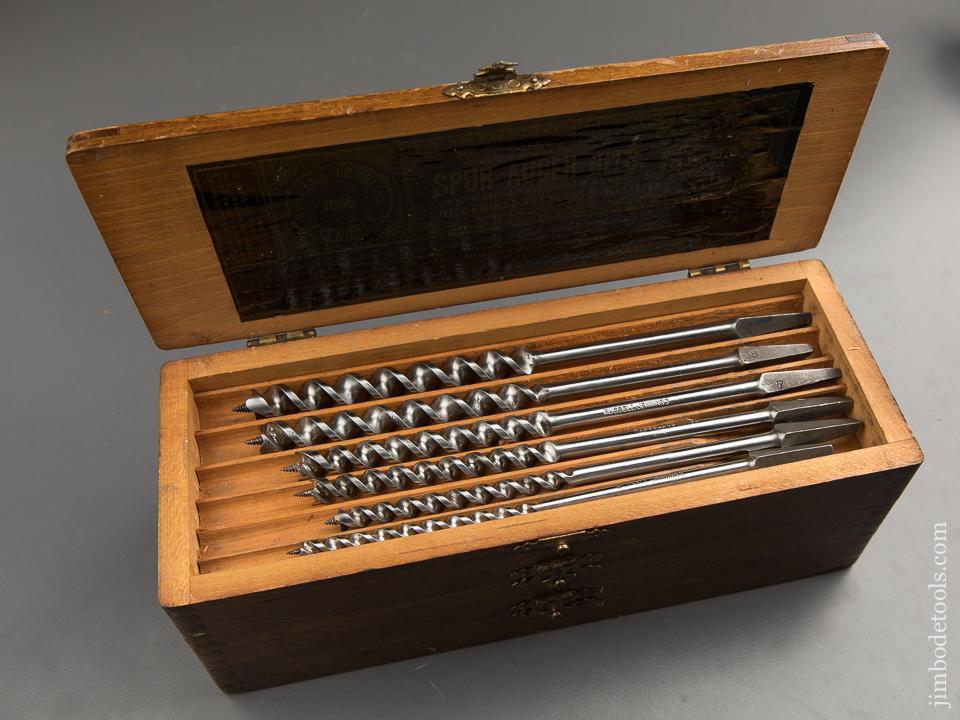 Complete Set of 13 RUSSELL JENNINGS Auger Bits in Original 3 Tiered Box - 89387