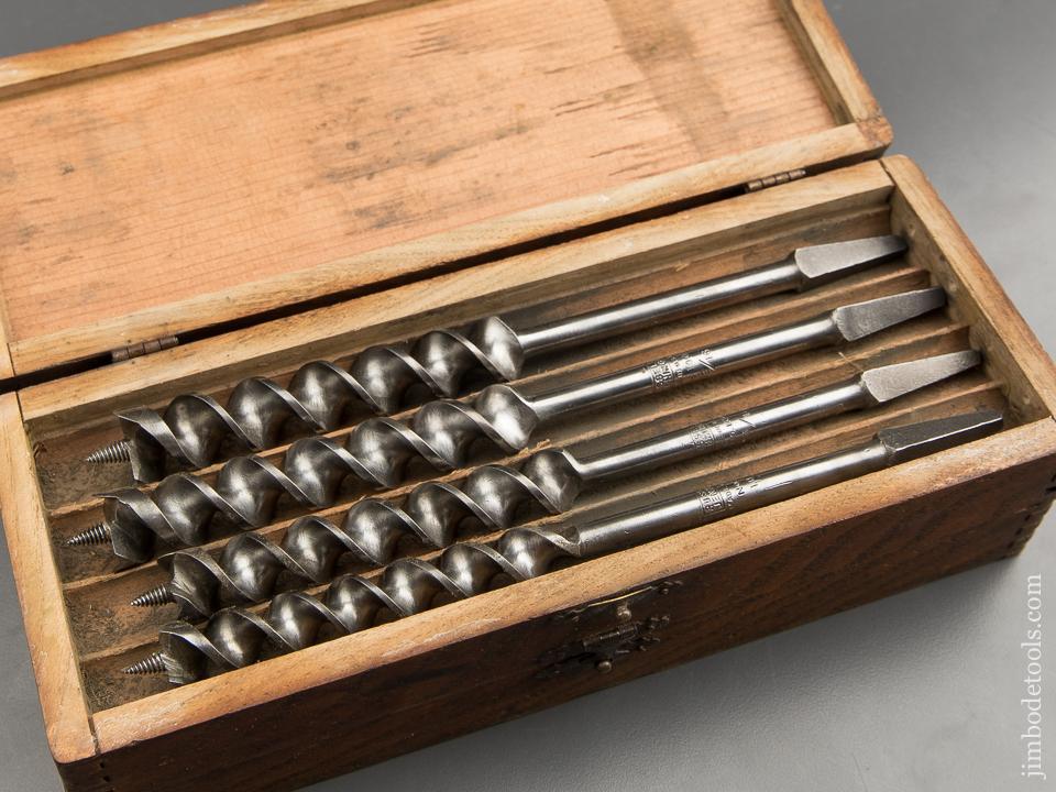 Complete Set of 13 RUSSELL JENNINGS Auger Bits in Original 3 Tiered Box - 89392