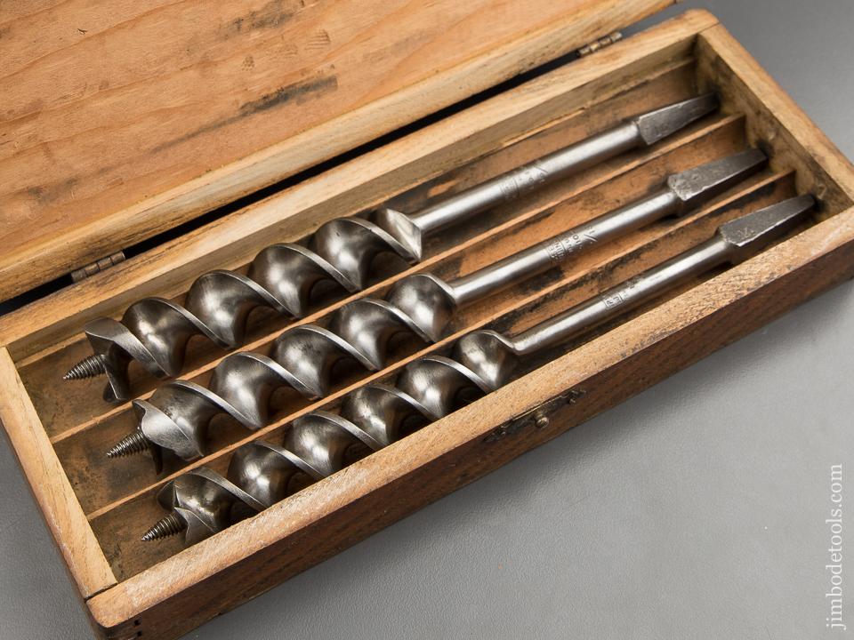 Complete Set of 13 RUSSELL JENNINGS Auger Bits in Original 3 Tiered Box - 89392