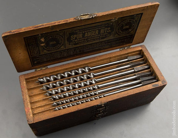 Complete Set of 13 RUSSELL JENNINGS Auger Bits in Original 3 Tiered Box - 89393