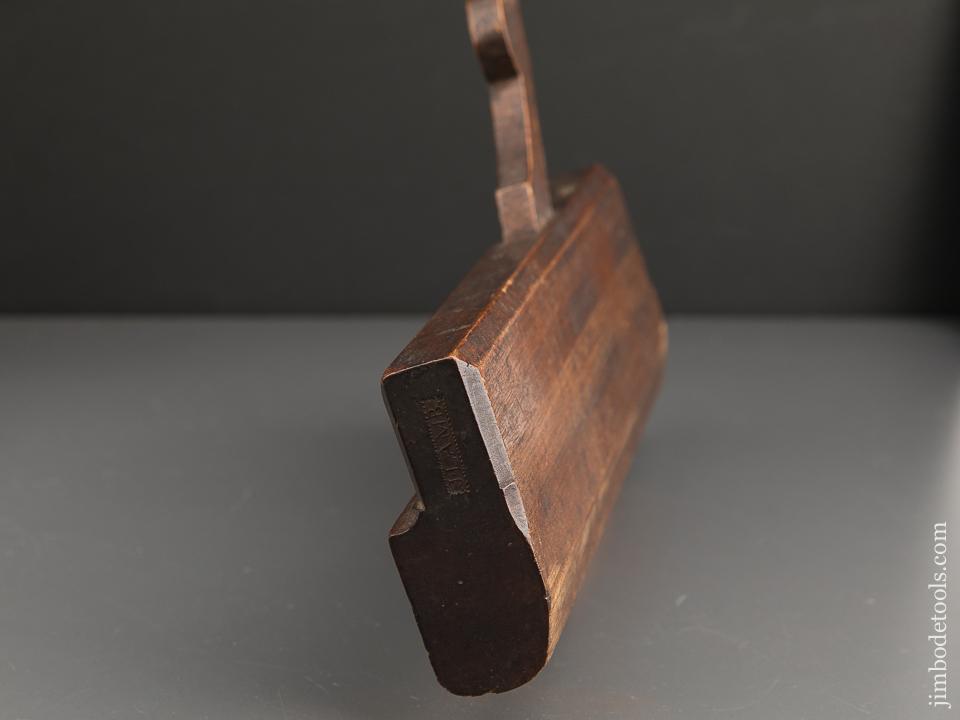 EXTRA EXTRA FINE Ten inch Yellow Birch J. LAMB One inch Round Molding Plane circa 1795-1830 Shoreham, VT - 89403U