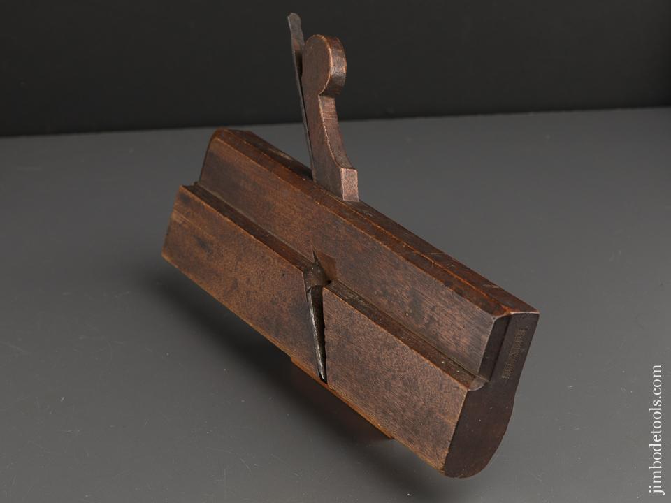 EXTRA EXTRA FINE Ten inch Yellow Birch J. LAMB One inch Round Molding Plane circa 1795-1830 Shoreham, VT - 89403U