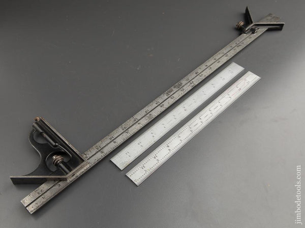 STARRETT Combination & Center Finding Heads with Three Different STARRETT Scales - 89412