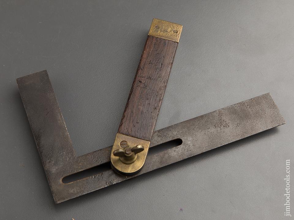 Seven inch STANLEY No. 24 Try Square/Bevel circa 1865-92 RARE - 89414