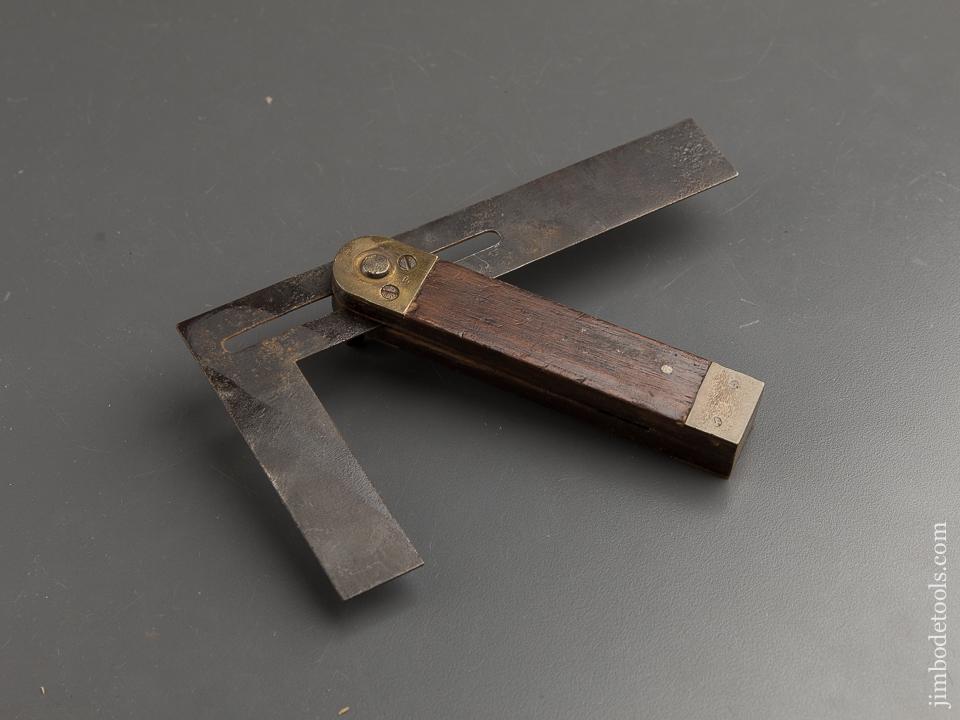Seven inch STANLEY No. 24 Try Square/Bevel circa 1865-92 RARE - 89414