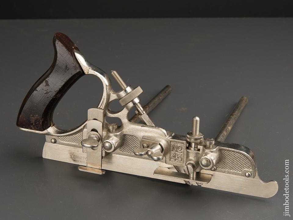 MINT & Unused! STANLEY No. 45 Combination Plane 100% COMPLETE in Original Box - 89419