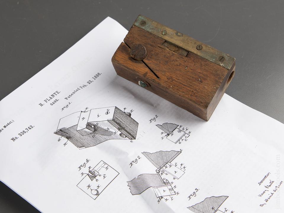 PLANTE Patent February 23, 1885 Butt Gauge - 89442