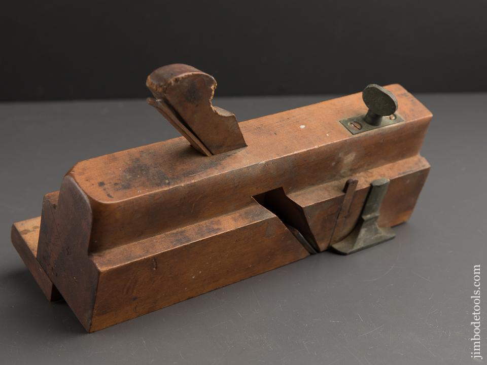 Solid Boxwood Moving Filletster Plane by GREENFIELD TOOL CO, GREENFIELD MASS circa 1851-83 GOOD - 89458