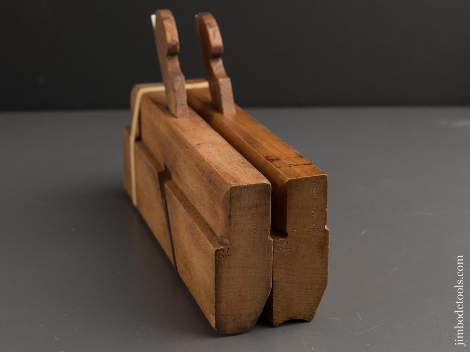 Pair of No. 5 Hollow & Round Molding Planes by OHIO TOOL CO circa 1851-1913 MINT - 89476