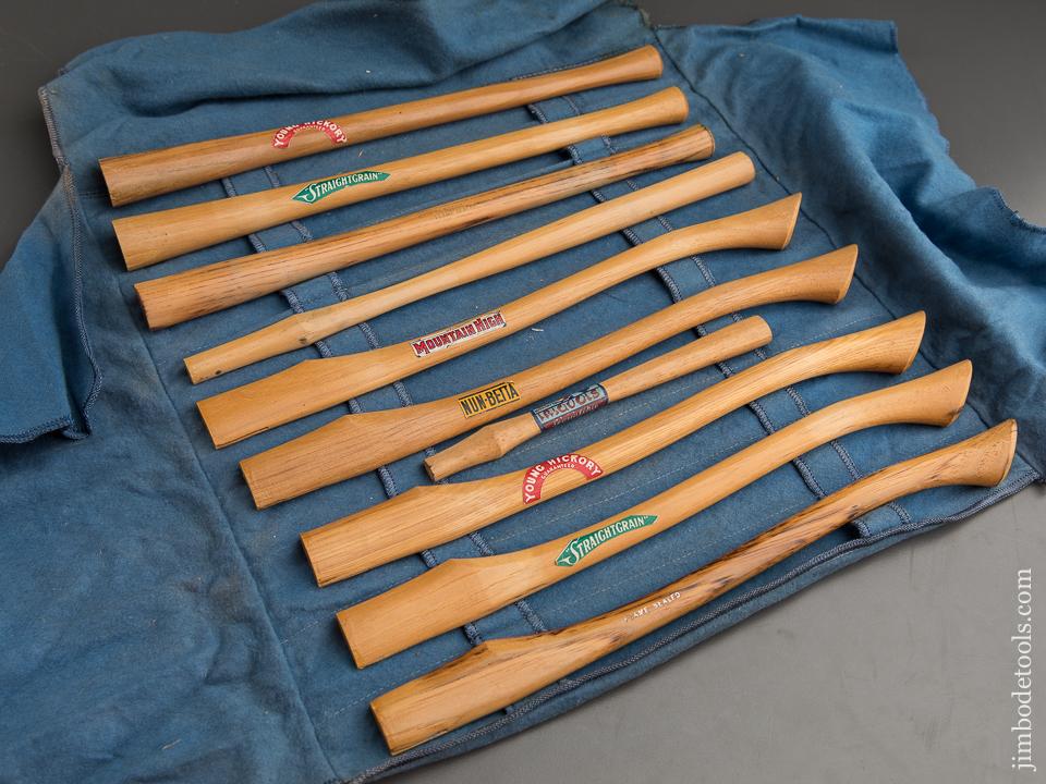 Fantastic Salesman's Sample Set of Axe & Hammer Handles - 89478