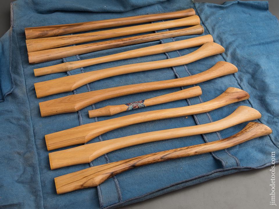 Fantastic Salesman's Sample Set of Axe & Hammer Handles - 89478