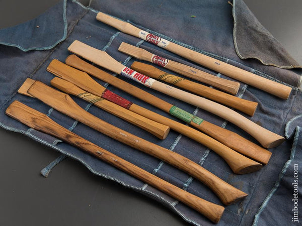 Salesman's Sample Set of VAN CAMP Axe & Hammer Handles FANTASTIC! - 89479