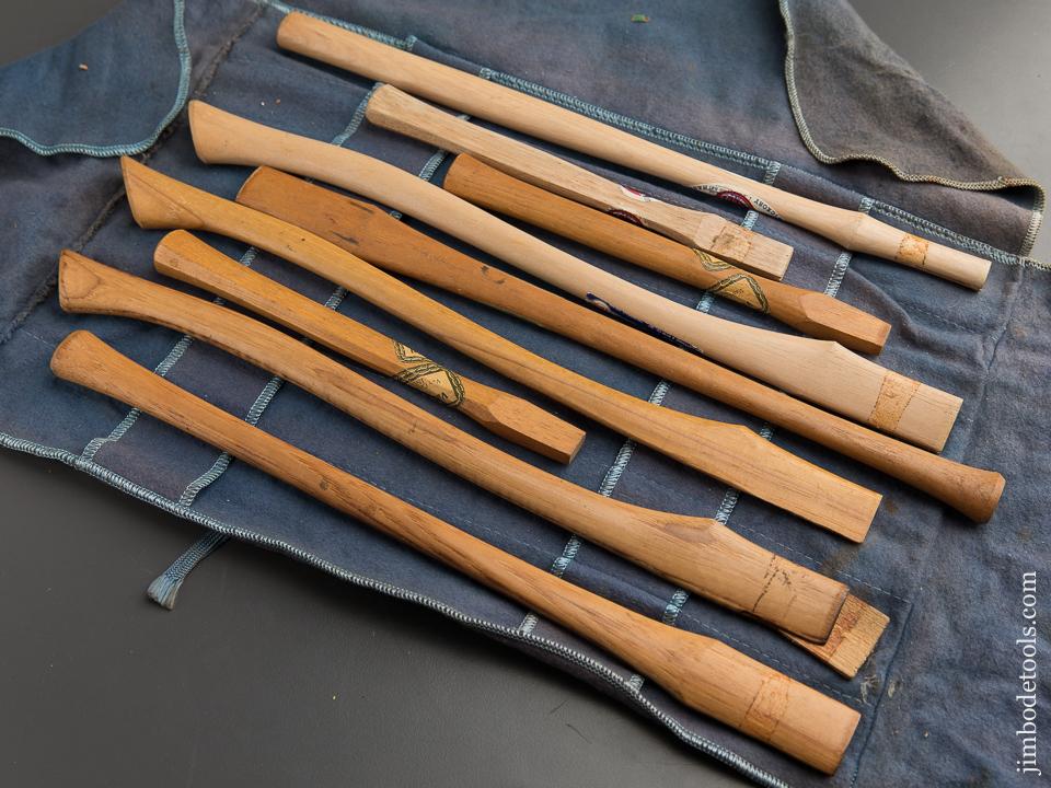 Salesman's Sample Set of VAN CAMP Axe & Hammer Handles FANTASTIC! - 89479