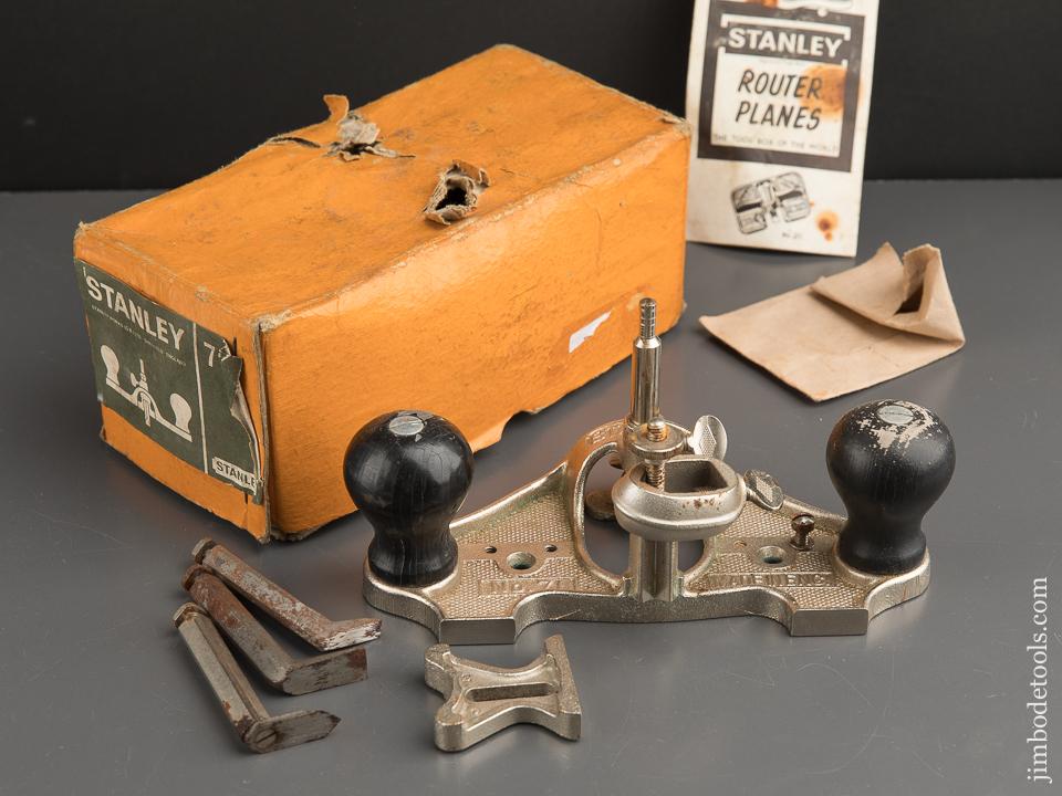 STANLEY No. 71 Router Plane 100% COMPLETE in Original Box - 89486
