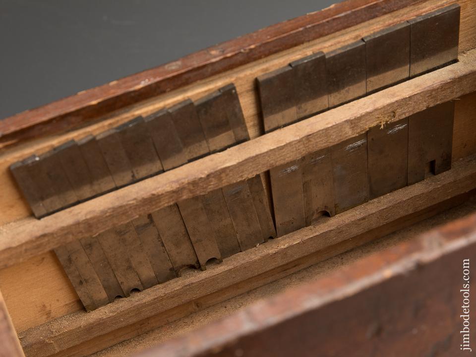 Stunning Early Model SIEGLEY Plow Plane with 16 Cutters - 89491