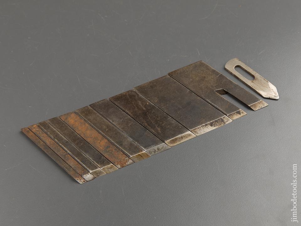 COMPLETE Set of Eleven Skew Cutters for STANLEY No. 46 and 47 Plow Planes - 89522