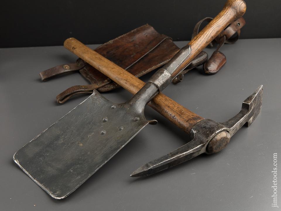 Fabulous World War I Military Pick & Shovel Dated 1915 - 89546