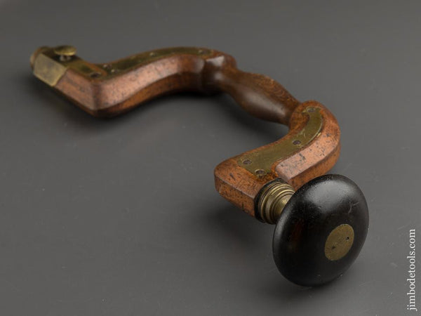 Eight inch Sheffield Ebony & Beech Plated Brace - 89583