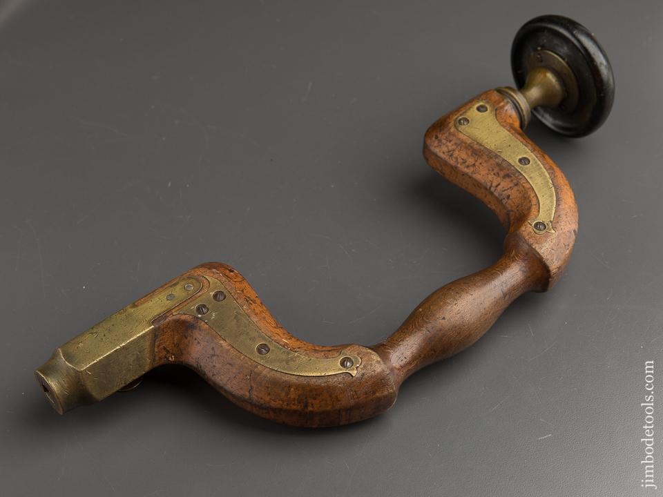 Eight inch Sheffield Ebony & Beech Plated Brace - 89583