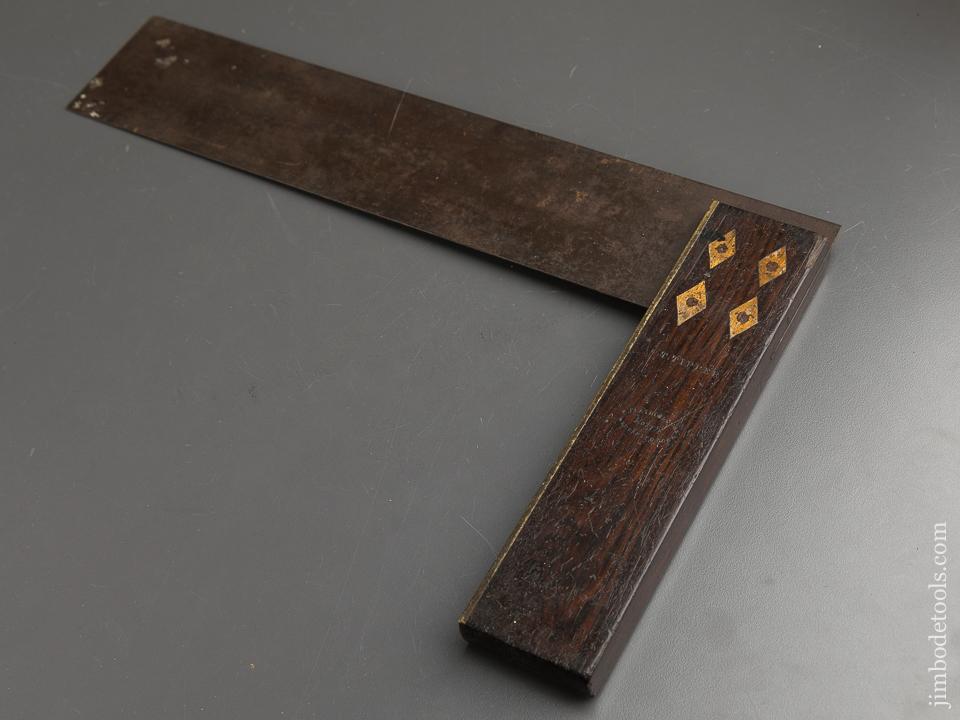 Twelve inch FLATHER Rosewood Try Square - 89597