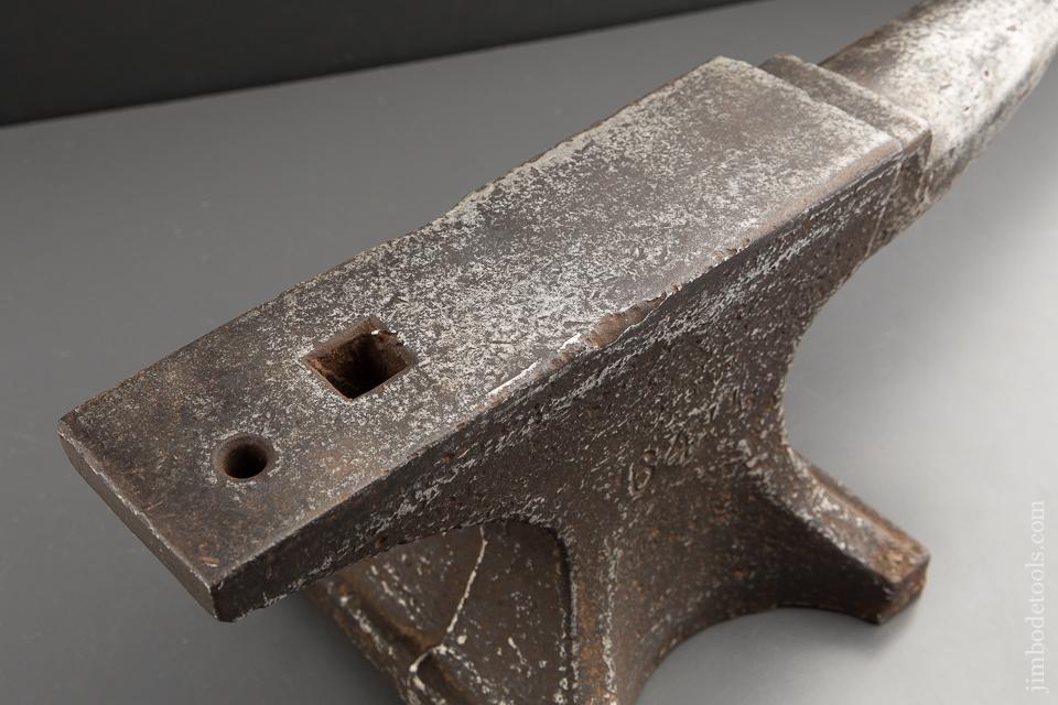 Clean, Flat 64 pound Anvil by SISCO SWEDEN with Great Ring & Rebound! - 89641