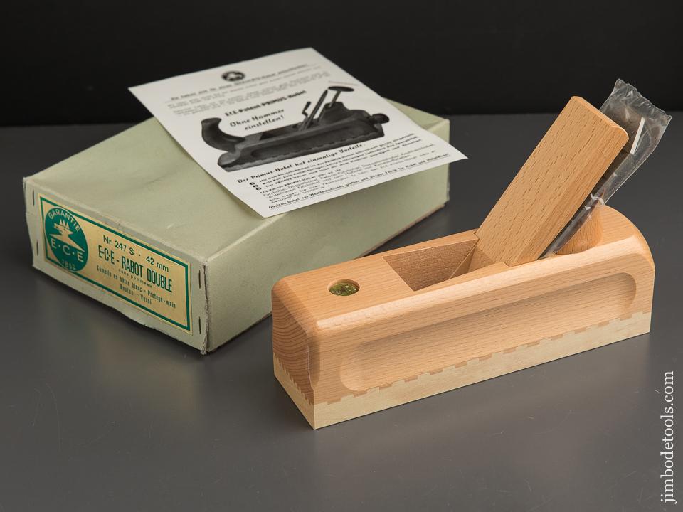 ECE No. 247S Double Iron Smooth Plane MINT in Original Box - 89656