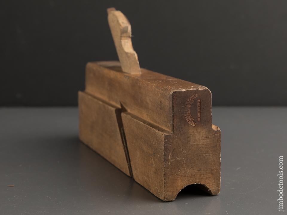 H. CHAPIN UNION FACTORY 1 1/4 inch Double Iron Nosing Plane circa 1828-97 GOOD+ - 89684