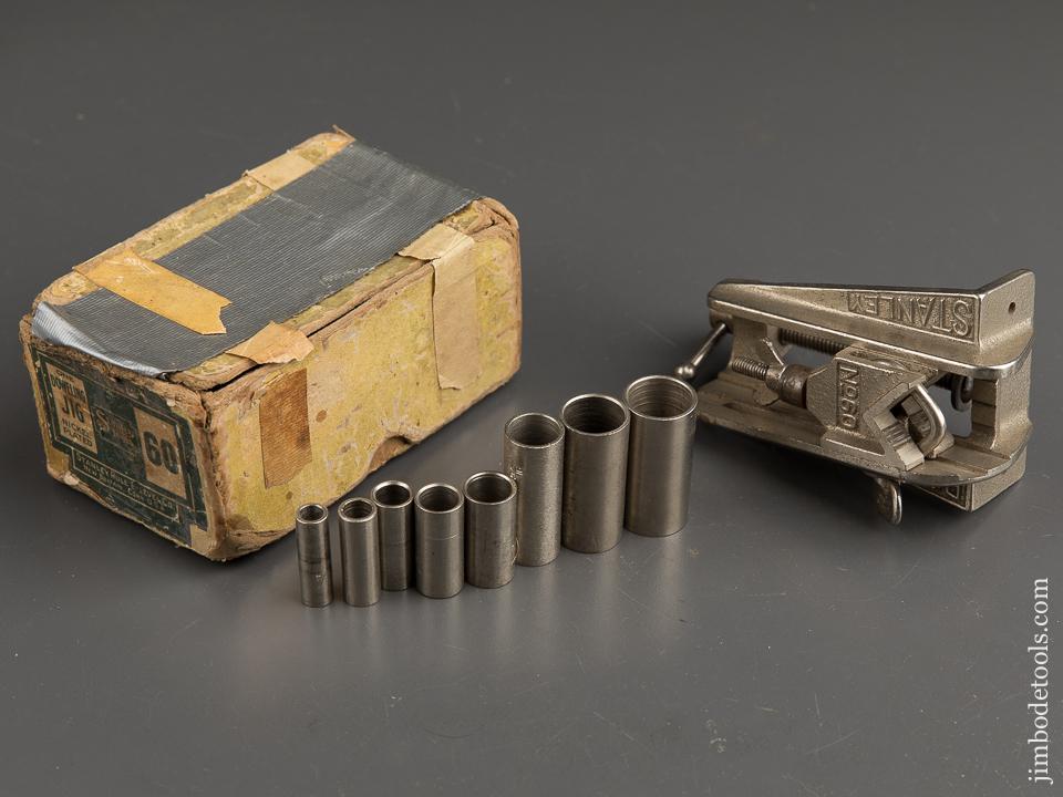 STANLEY No. 60 Doweling Jig in Original Box with Eight Guides - 89686