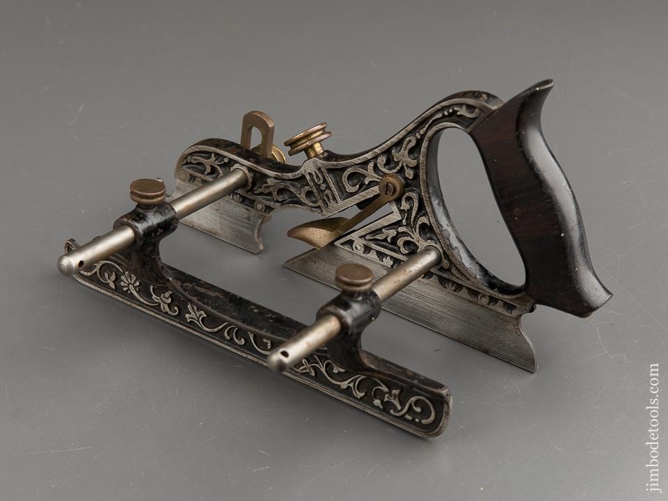 Fine! MILLERS Patent STANLEY No. 43 Ornate Plow Plane - 89691