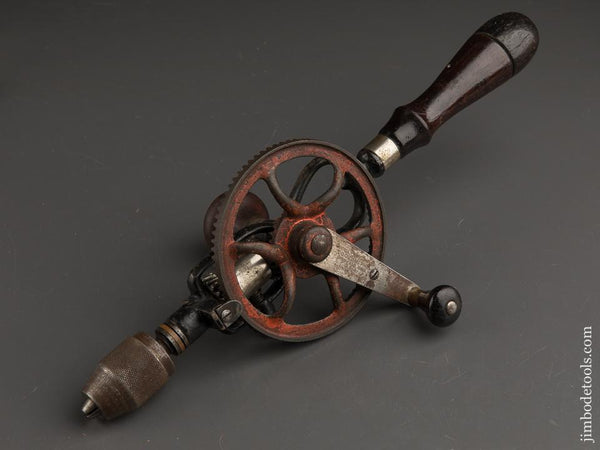 Rosewood Handled GOODELL-PRATT Egg Beater Hand Drill - 89704