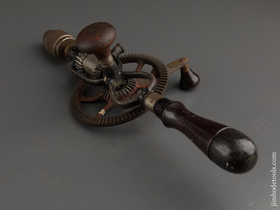 Rosewood Handled GOODELL-PRATT Egg Beater Hand Drill - 89704