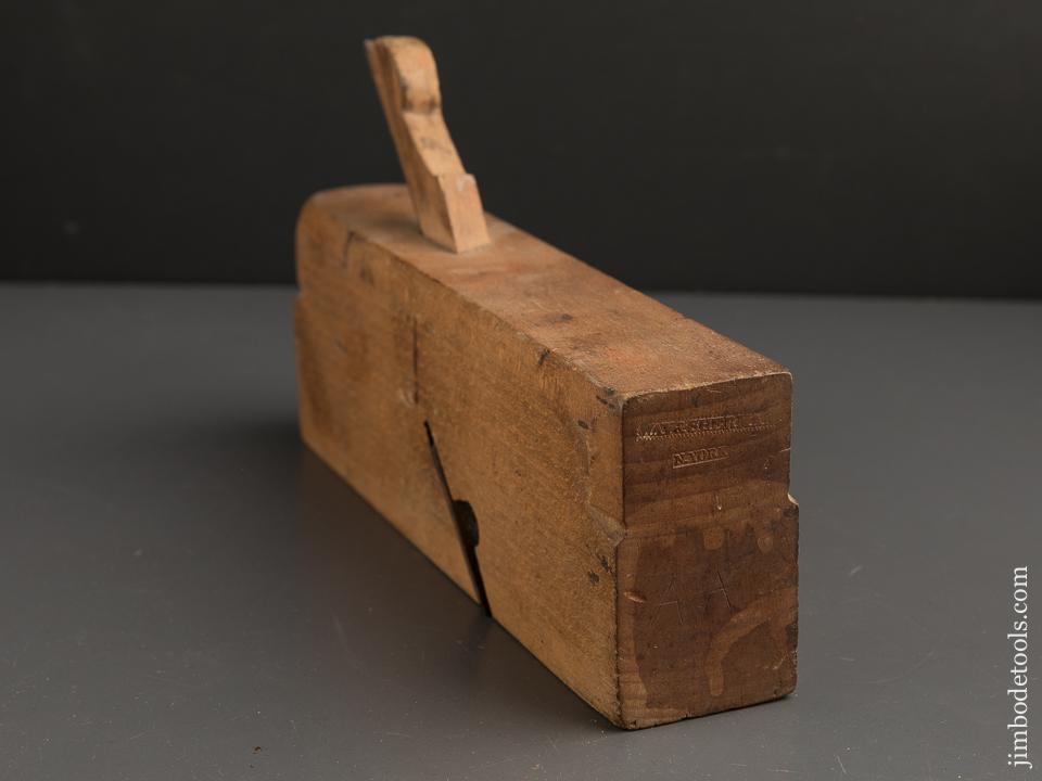 Two inch WAY & SHERMAN N. YORK Skew Rabbet Plane circa 1849-52 GOOD+ - 89707