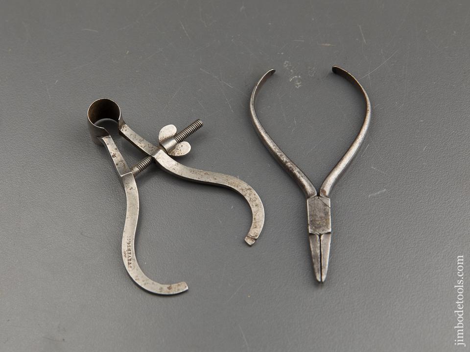 Wonderful Three inch STEVENS & CO Calipers & Miniature Pliers - 89763