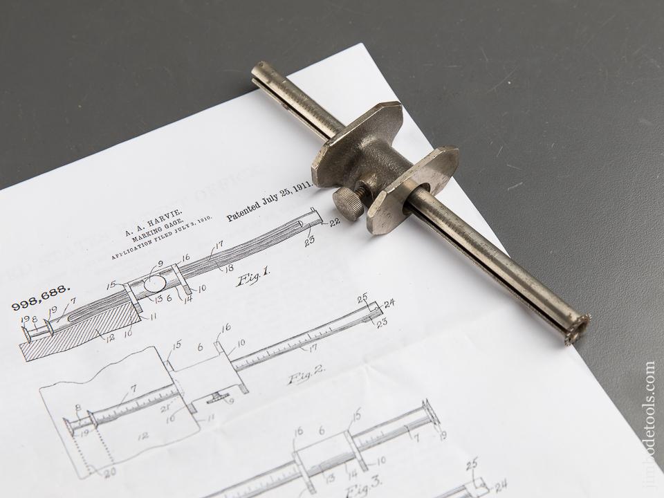 Rare HARVIE Patent July 25, 1911 NICHOLLS No. 17 Marking Gauge - 89775