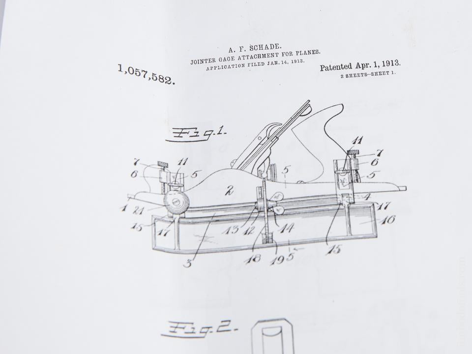 SCHADE Patent April 1, 1913 STANLEY No. 386 Jointer Gauge - 89784